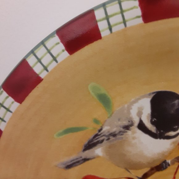 LENOX NWT Winter Greetings Everyday chickadee salad plate - Picture 3 of 6